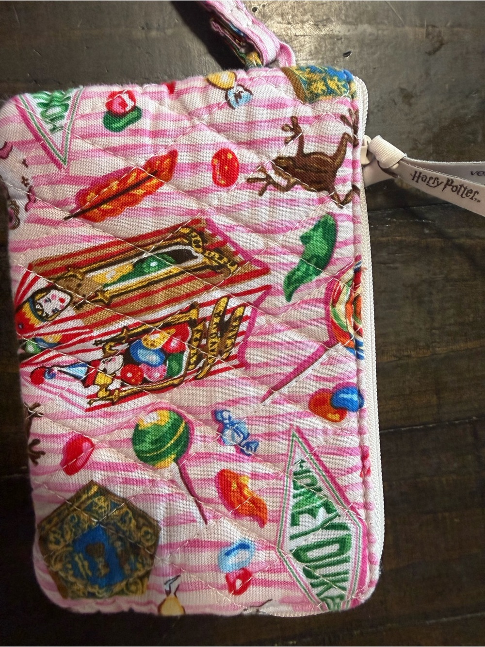 Vera Bradley Pink Quilted Wristlet - Picture 2 of 5